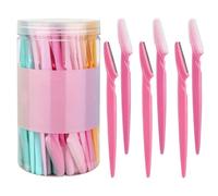 Ensemble de tondeuse à sourcils, rasoir des sourcils, Face à la précision des sourcils Shaper, Outil de dermaplaning portable, outil de rasage manuel pour la maison, les voyages, le voyage d'affaires