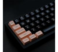 Ensemble De Touches PBT Bicolores Vintage, Plus De 140 Touches/Profil SA/Doubleshot Keycaps pour Clavier Mécanique Personnalisé(Pink and Black)