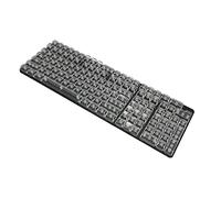 Ensemble de Touches Transparentes en PC Haute Transparence à 132 Touches, Touches de Remplacement ergonomiques Mates de Hauteur CBSA pour Clavier mécanique, Touches de Jeu (Blanche)