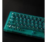 Ensemble De Touches Transparentes pour PC, Profil Cherry/Rétroéclairées/RGB Keycaps pour Clavier Mécanique Personnalisé(Green)