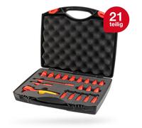 Ensemble de touchet à cliquet 1/4 X-PC. y compris une valise