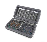 Ensemble de tournevis, 42 en 1 avec cliquet magnétique avec 40 embouts pour réparation de téléphone, ordinateur portable, électronique, entretien domestique (gris)