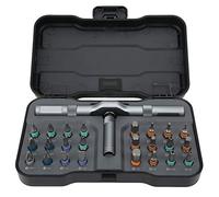 Ensemble de Tournevis à Cliquet 24-en-1 Ensemble de Tournevis à Cliquet de Précision Kit de Tournevis à Cliquet Polyvalent Chrome Molybdène Acier allié Matériel Manuel avec