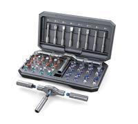 Ensemble de tournevis à cliquet 42 en 1 pour ordinateur, lunettes, vélos, montre, sonnette, meubles et bricolage (42 en 1)