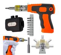 Ensemble de tournevis à cliquet All -1-1 avec cordon magnétique puissant avec 14 tailles Kit de réparation de bits de tailles pour outils informatiques électroniques,