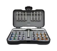 Ensemble de tournevis à cliquet - avec poignée en T 32 en 1 multi- portable - Kit d'outils de réparation commutables - pour projets électroniques de bricolage, meubles, ordinateur de vélo