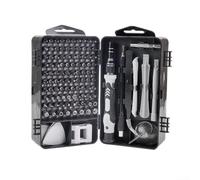 Ensemble de tournevis de précision 115 en 1 avec embouts en acier allié pour réparation d'ordinateur, réparation de montres et entretien électronique - Comprend pour Torx, hexagonal, pour Tri-Wing