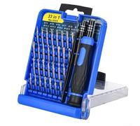 Ensemble de tournevis de précision, 33 en 1 pour réparation domestique pour téléphone portable, kit d'outils de réparation électronique, pilote magnétique (bleu)