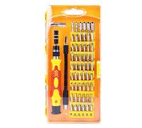 Ensemble de tournevis de précision, 36 en 1, petit tournevis, kit d'outils de réparation professionnel, kit d'outils de tournevis en plastique, boîte à outils, jaune, 1 jeu