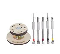 Ensemble de tournevis de précision pour la réparation de montres, de bijoux et de lunettes, embouts codés par couleur avec manche antidérapant, kit d'outils compact pour les petits (Ensemble de