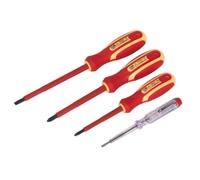 Ensemble De Tournevis Électricien Sealey 4 Pièces VDE Approuvé S01155