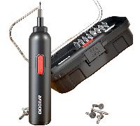 Ensemble de tournevis électrique portable, mini perceuse sans fil rechargeable par USB, très adapté pour l'assemblage de meubles, la réparation de jouets et la production DIY, outils électriques durab