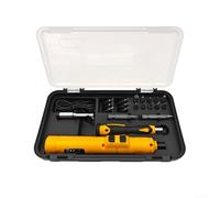 Ensemble de tournevis électrique rechargeable avec chargement USB et porte-embout magnétique, outil électrique sans fil en métal ABS léger pour assemblage de meubles, réparation électronique (A)