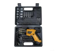 Ensemble de tournevis électrique sans fil avec batterie rechargeable et lumière intégrée, mini perceuse et outil de tournevis avec embouts interchangeables pour l'entretien et les réparations de la