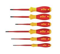 Ensemble De Tournevis Électrique Wiha SoftFinish® SL/PH/PZS, 6 Pièces WHA38362