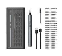 Ensemble de tournevis électriques de précision USB à charge rapide professionnel avec lampe de travail LED pour réparation de lampe de travail Outil électrique sans fil rechargeable