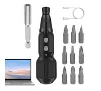 Ensemble de tournevis électriques - Outil de perceuse à cliquet 3,6 V | Tournevis électrique sans fil 2 Nm avec 10 - pour téléphones, tablettes, ordinateurs portables, appareils électroniques