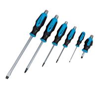 Set Tournevis Hex Impact Traversin Poignée Magnétique Pointe Tournevis 6pc 12068