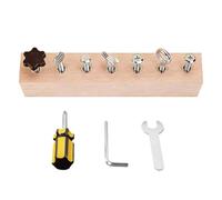 Ensemble de Tournevis Jouet pour Garçons et Filles,Établi de Jeu d'Imitation - Ensemble de Jouet en Bois avec Planche à Tournevis | Pour Garçons et Filles Noël Anniversaire Maison Jardin d'École