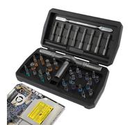 Ensemble De Tournevis Magnétique À Cliquet,43-En-1 Outil Manuel Magnétique Portable Avec Étui - Jeu D'De Tournevis | Pour La Réparation De Montre, Lunettes, Vélo, Appareils Électriques, Ordinateur,