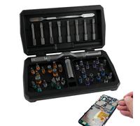 Ensemble De Tournevis Magnétique À Cliquet - 43-En-1 Outil Manuel Magnétique Portable Avec Étui,Jeu D'De Tournevis | Pour Réparation Montre Lunettes de Soleil Vélo Ordinateur Meubles Maison Appareils