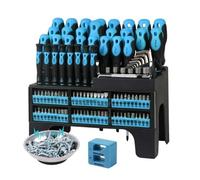 Ensemble de tournevis magnétiques - 118 pièces - Kit d'outils de réparation de pointes | Ensembles de tournevis avec étui | pour électronique, ordinateur, montre, lunettes, électroménager, entretien