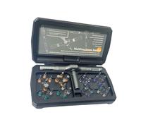 Ensemble de tournevis magnétiques 34 en 1, ensemble de tournevis à cliquet pour Wera - Kit de tournevis multi-cliquet portable avec étui de rangement pour appareils électroniques, maison, vélo