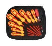 Ensemble de tournevis magnétiques 9 en 1 pour réparations à la maison et projets d'artisanat avec outil de tournevis isolé en acier robuste