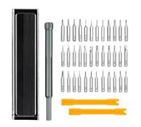 Ensemble de tournevis magnétiques - Outils à main de précision 41 en 1 | Tournevis à tête plate Phillips - pour téléphone, montre, lunettes, jouets électroniques, bijoux, projets d'artisanat, consoles