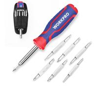Ensemble de tournevis multi-embouts WORKPRO 15 en 1, outil tout-en-un, tournevis multifonction portable, plat/Philips/Torx/carr