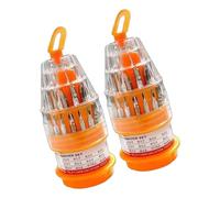 Ensemble de tournevis multifonction 31 en 1 avec poignée ergonomique et divisions en acier permanent pour outils de réparation électronique, étui de rangement compact, ensemble d'outils de tournevis