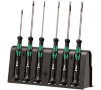 Ensemble De Tournevis Précision Micro Wera 2035/6 B Avec Support 05118152001