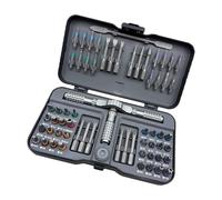 Ensemble de tournevis rotatif 65 en 1 avec poignée amovible pour téléphone portable, ordinateur, tablette, tournevis à cliquet multifonction électronique