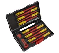 Ensemble De Tournevis Sealey 13 Pièces Interchangeables - Approuvé VDE AK6128