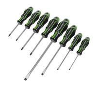 Ensemble De Tournevis Sealey 8 Pièces GripMAX® - Vert Hi-Vis AK4322HV