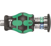 Wera Kraftform Kompakt Stubby Magazin 3 05008875001 Jeu d'embouts TORX, 6 pans intérieurs avec porte-embout