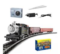 Ensemble de train à vapeur britannique 0-4-0 à l'échelle 1/87 HO, modèle ferroviaire motorisé avec rails, voitures de tourisme et contrôleur de vitesse pour adultes amateurs