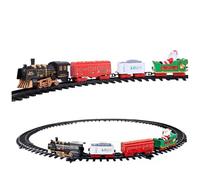 Ensemble de Train d'arbre de Noël Jouet Train électrique réaliste avec des Ensembles Suspension Son léger pour Autour l'arbre Enfants garçons Filles - Ensemble Noël