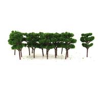 Ensemble De Train D'Arbres Vert Foncé, 25 Pièces, 6.8cm, Aménagement Paysager De Jardin, Échelle Z