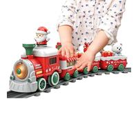 Ensemble de Train de Noël Locomotive Mignonne Magnétique avec Éclairage et | Ensemble de train électrique Pour fête et festival chambre à coucher salon intérieur et extérieur garçon