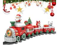 Ensemble de Train de Noël Voie De Locomotive Simulée Avec Lumières Et Sons | Ensemble Train Jouet De Noël Pour Salon, Parc, Intérieur, Extérieur, Garçons, Filles, Maison, Jardin, , Pièce À Vivre