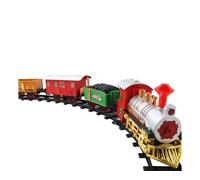 Ensemble de train électrique ABS pour enfants, jouet pour garçons, locomotive à vapeur, voies de chargement