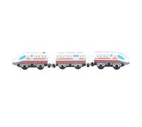 Ensemble de Train électrique pour Enfants, Jouet de Train sur Voie à Piles avec Connexion par adsorption, Train Miniature éducatif pour garçons et Filles, matériau ABS Durable (Tapez 1)