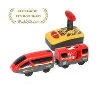 Ensemble De Train Électrique Rc, Locomotive Télécommandée, Train Magnétique Moulé Sous Pression, Jouet Adapté Au Train En Bois Thomas, Jouets De Voie Ferrée