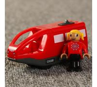 Ensemble De Train Électrique Rc Pour Enfants, Locomotive À Fente Magnétique Moulée, Jouet Adapté À La Voie Ferrée En Bois Biro, Jouets Cadeaux Pour Enfants