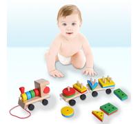 Ensemble De Train Et Camion En Bois, Blocs Géométriques De Haute Qualité, Merveilleux Cadeaux, Jouets De Développement Pour Bébé, Offre Spéciale, 2019