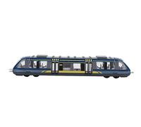 Ensemble de train jouet, alliage de simulation de forme réaliste, ensemble de train de métro, résistant à l'usure, modèle d'image vive, jouet cadeau pour enfants garçons (Blue)