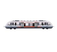 Ensemble de train jouet, alliage de simulation de forme réaliste, ensemble de train de métro, résistant à l'usure, modèle d'image vive, jouet cadeau pour enfants garçons (White)