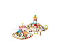 Bigjigs Toys - Ensemble de train Juste Amusant 54 pièces en bois 3 ans