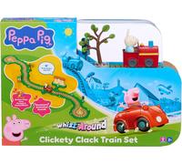 Ensemble De Train Motorisé Clickety Clack Peppa Pig Avec Véhicules Et Piste